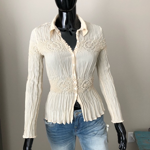 Cathaya Tops - 🛍Cream colored blouse